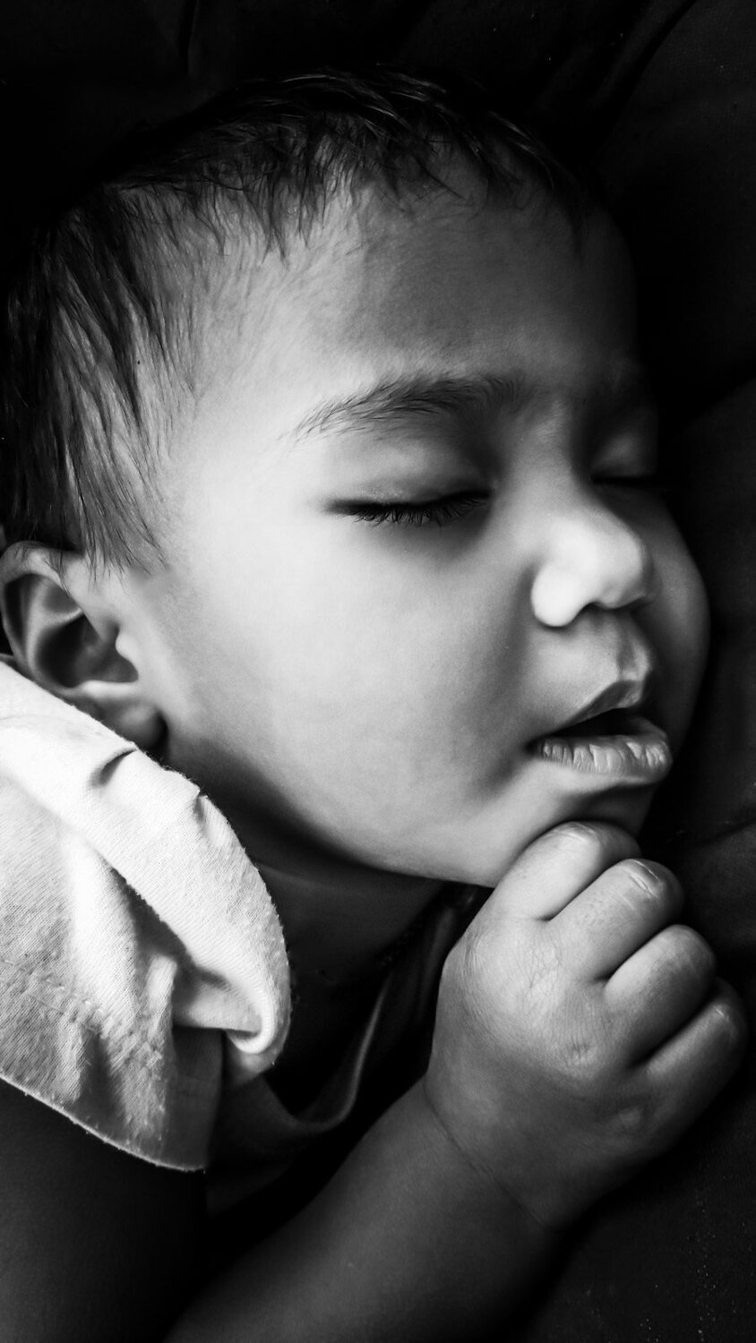 Baby Monochrome protrait