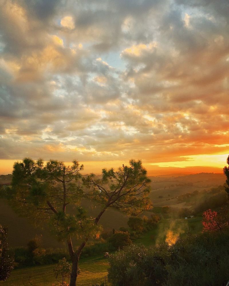 Закат в Италии