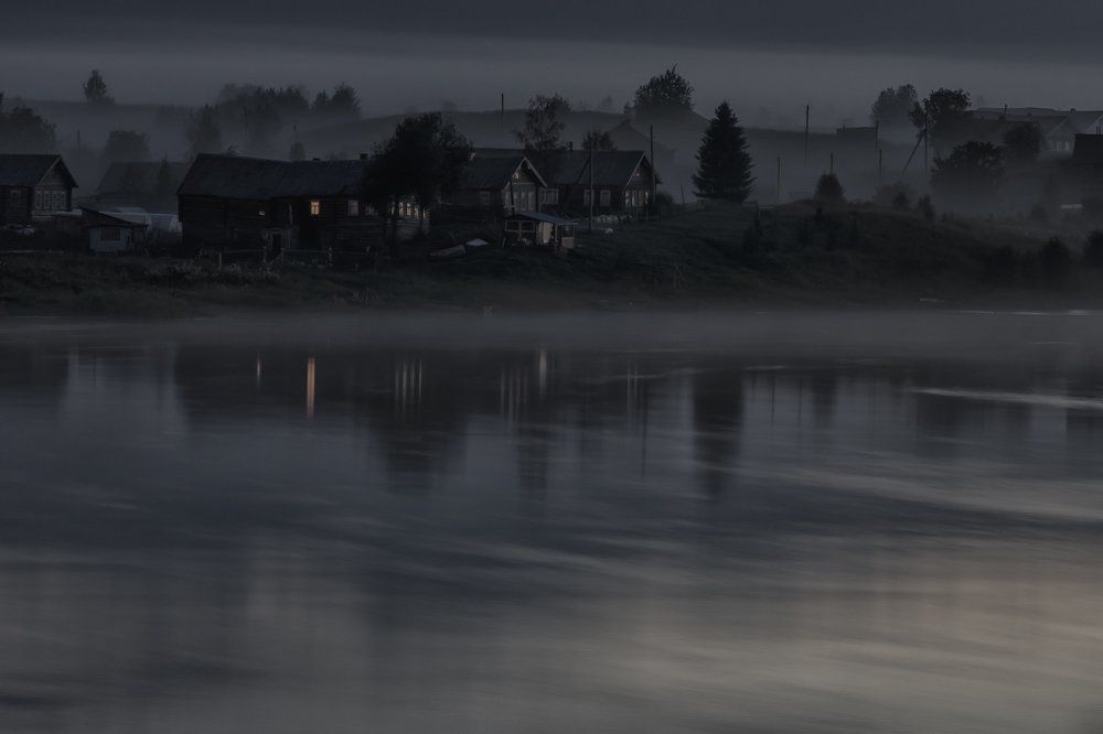 Утренние туманы на р.Онега