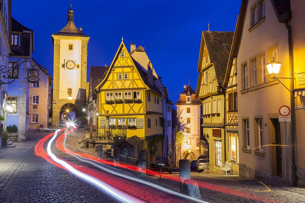 Вечерний Ротенбург-об-дер-Таубер
