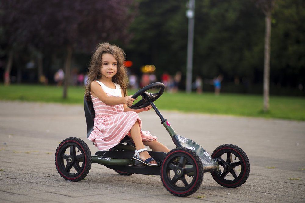 Child on wheels