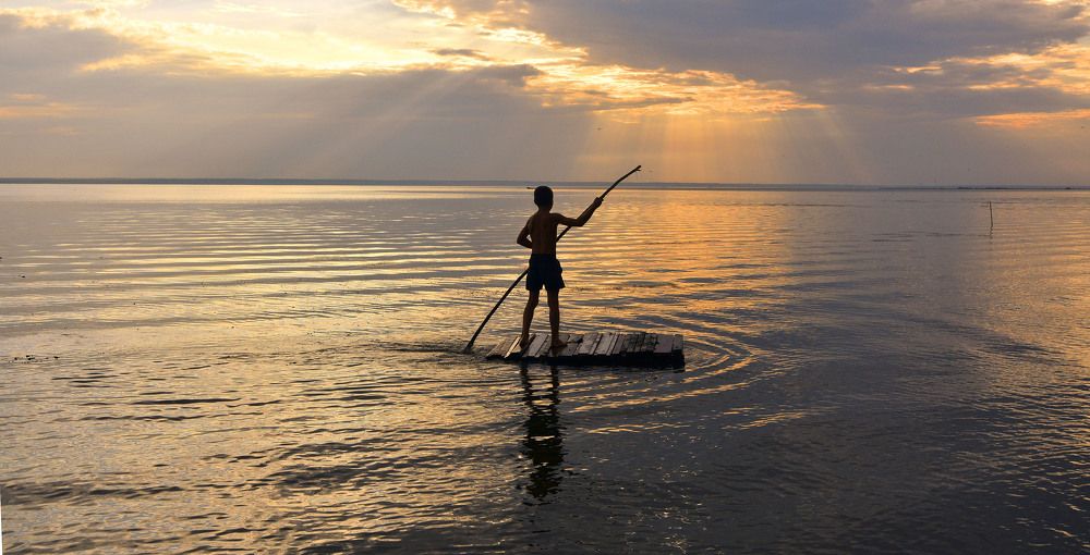 Закат на Днестровском лимане