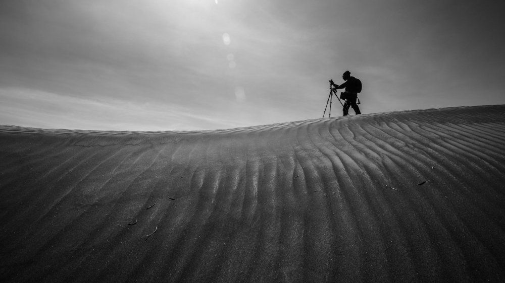 Photographer in action