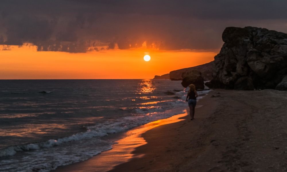 прогулка на  закате