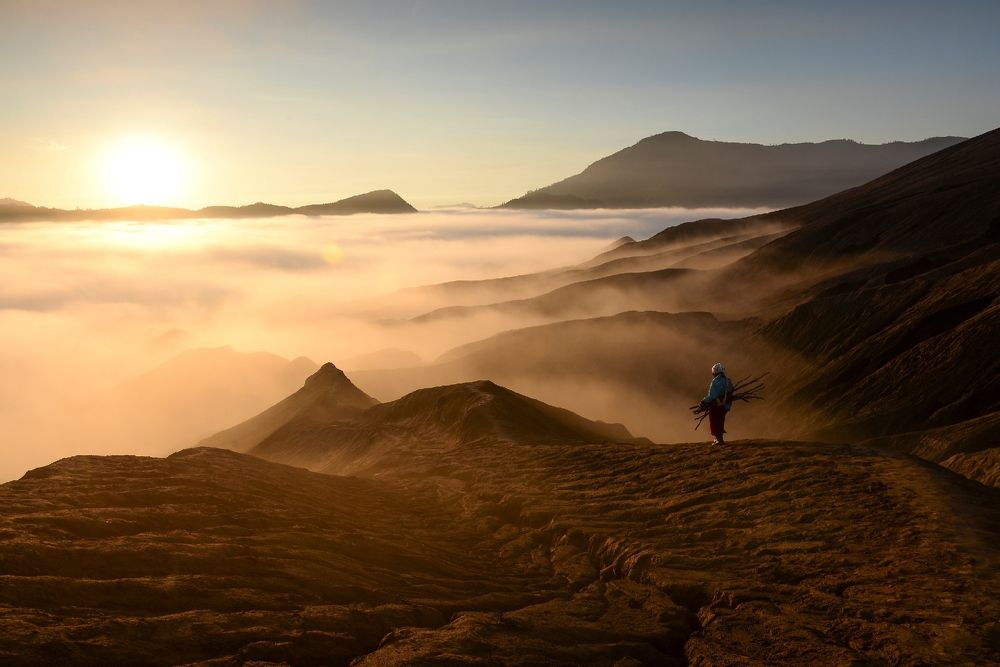 Misty morning at Bromo