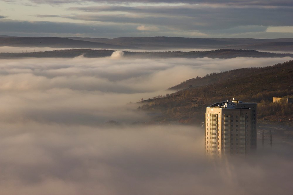 Город в тумане