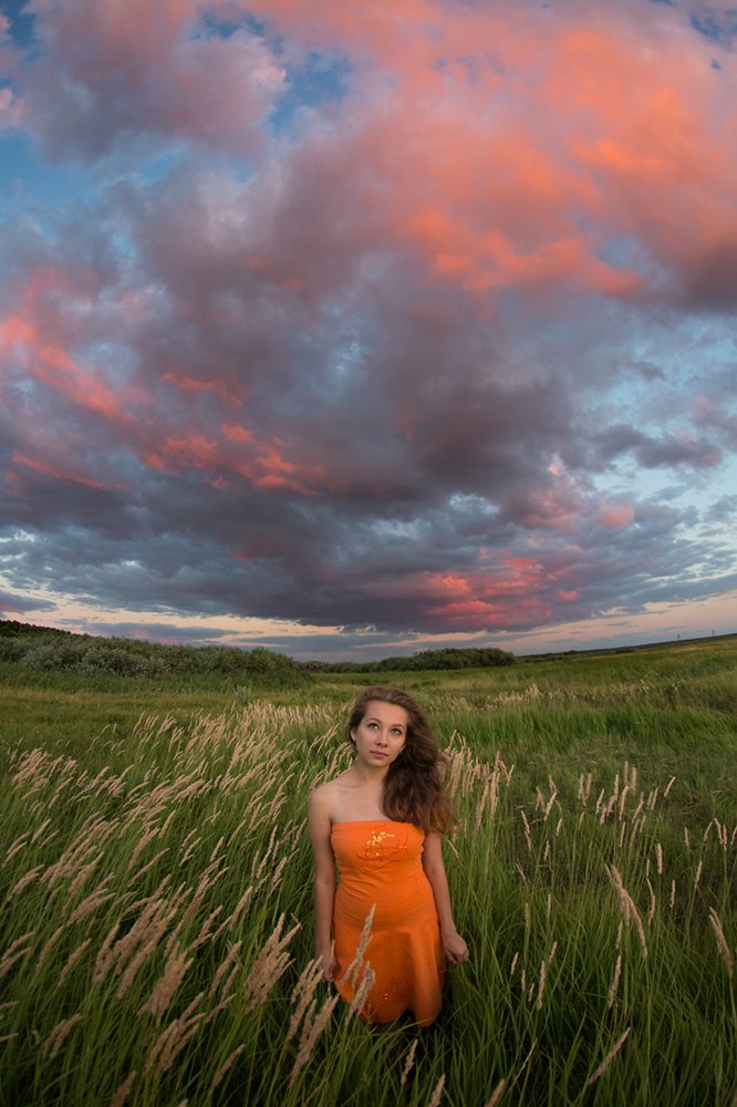 Вечерние облака.