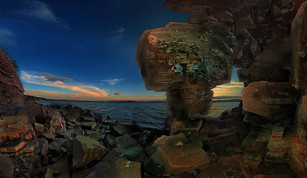 Берега Енисея.