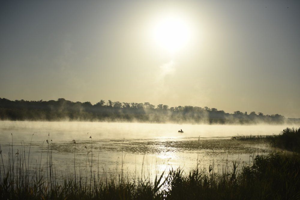 Утро на озере