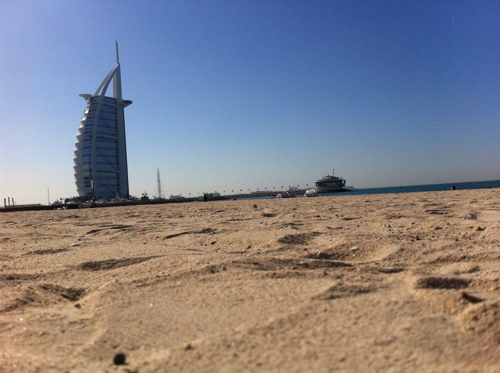 Dubai bur al arab  beach view
