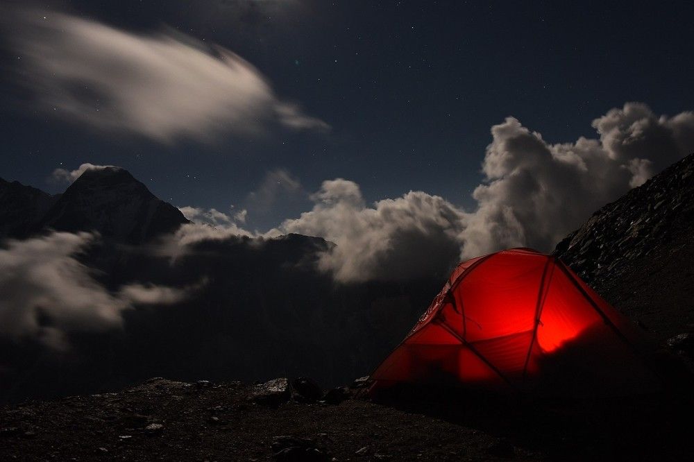 Night in Mountains