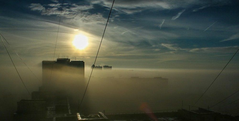 Город в тумане