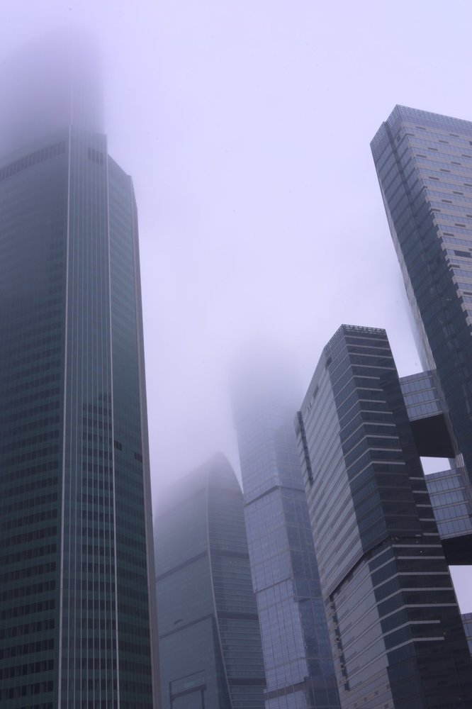 Москва-сити в тумане