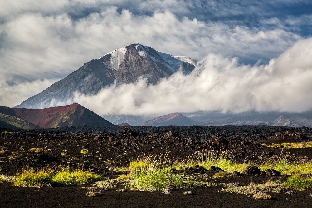 Вулкан Острый Толбачик, Камчатка.
