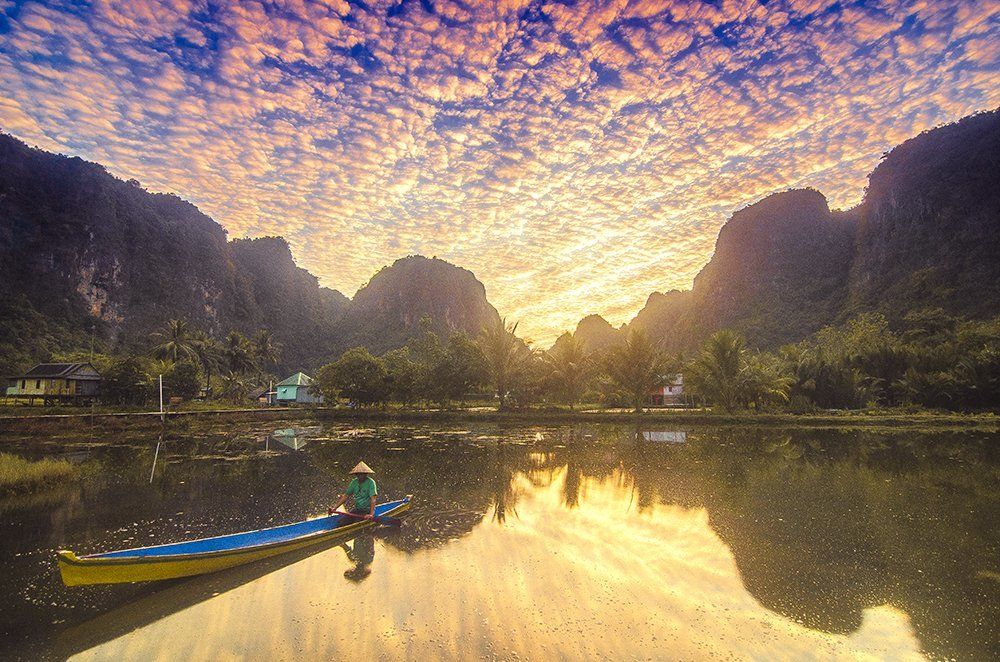 sunrise in my village