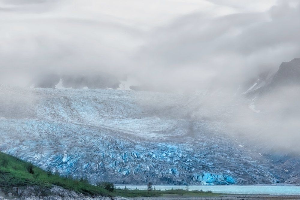 Blue Glacier Fog