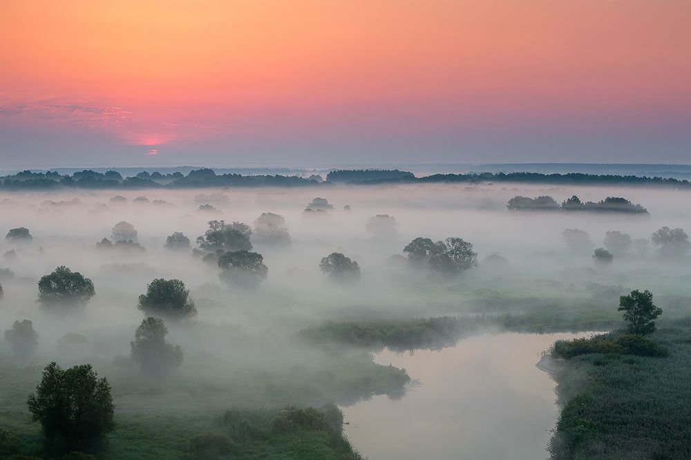 Июльский рассвет на реке Воронеж.