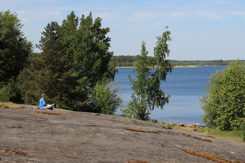 художник находит всегда красивые места...