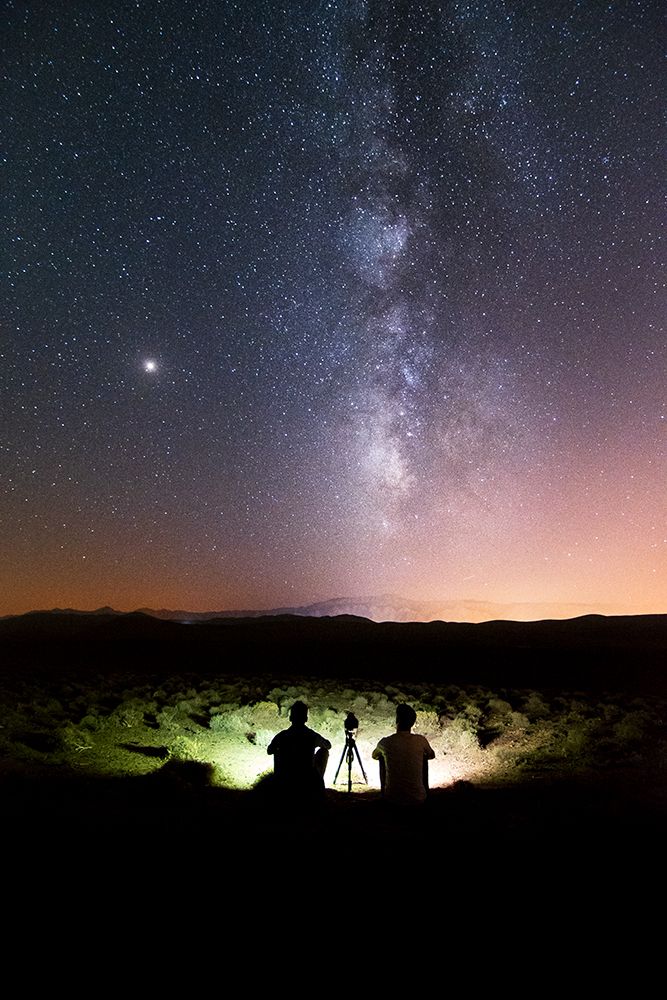 A dream come true under a starry sky