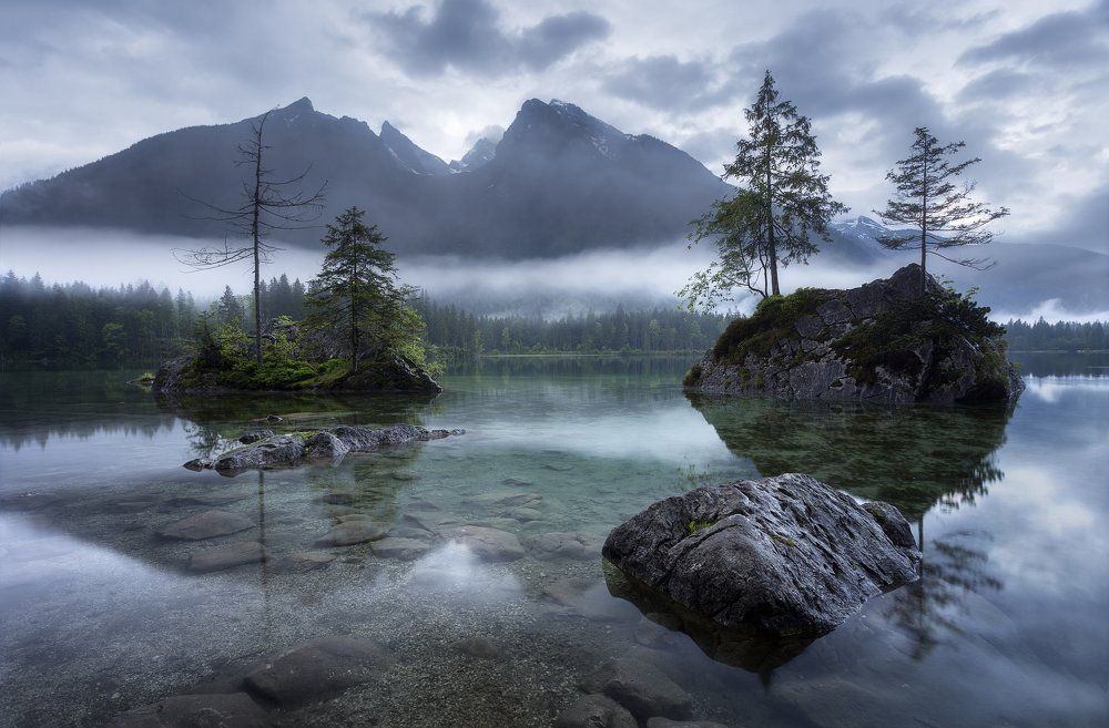 Утро на озере Хинтерзее