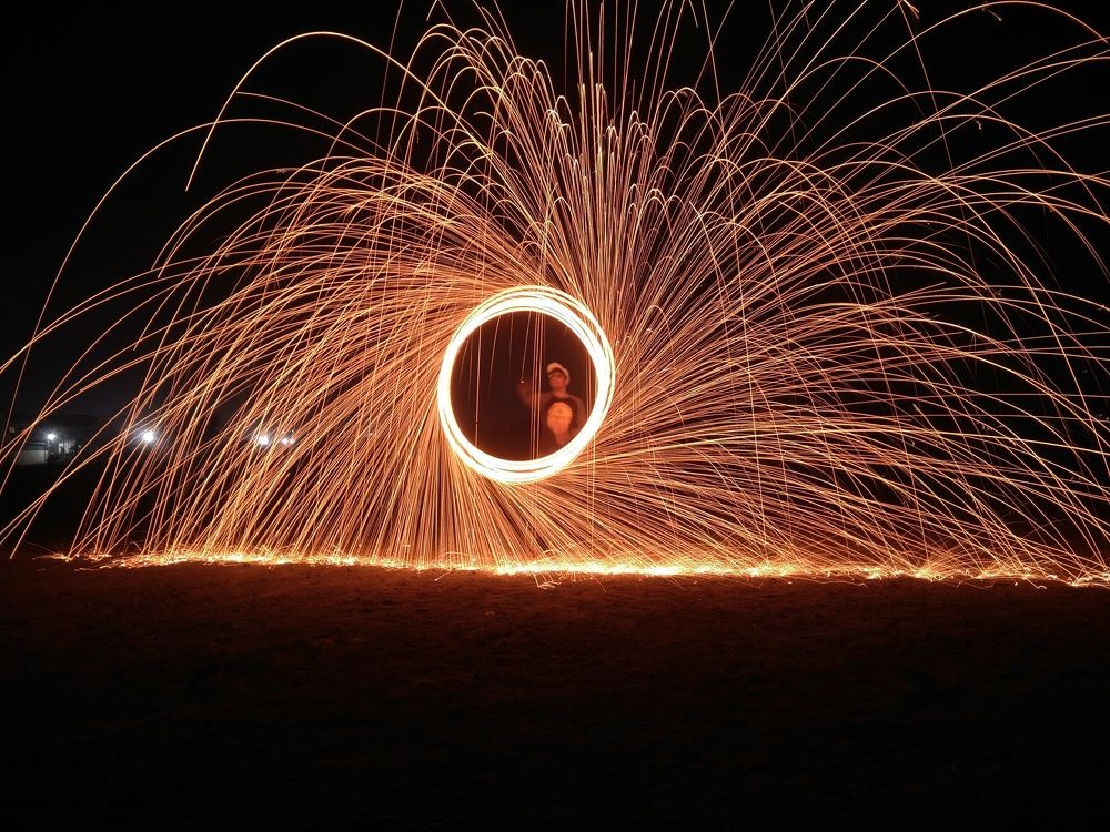 Steel wool photography