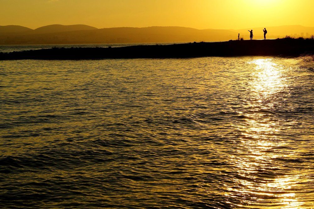 Закат на Черном море.