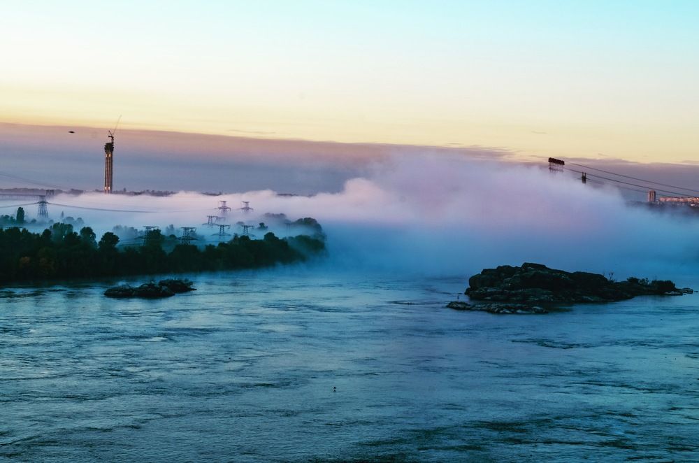 Туман над порогами Днепра