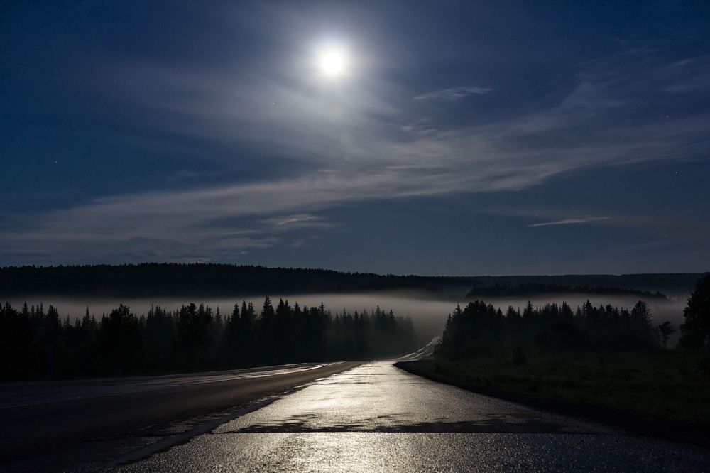 Ночная трасса