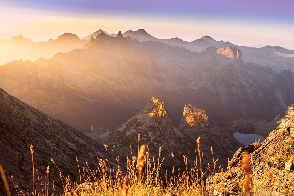 Закат в Саянах