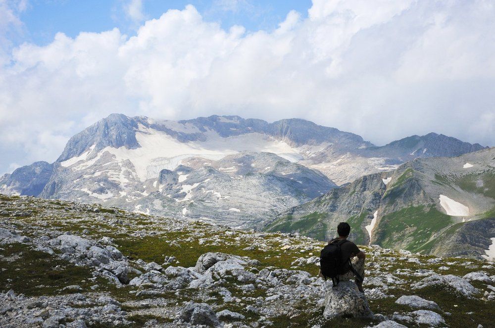Автопортрет в горах