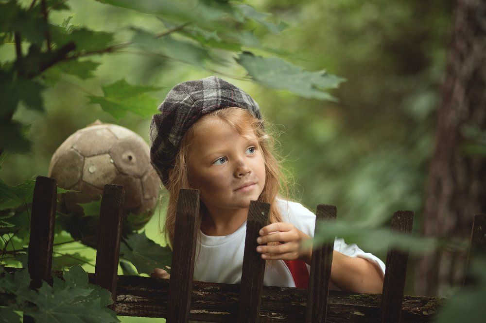 Юная футболистка