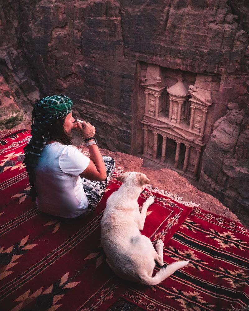 In front of "The treasury" in Petra