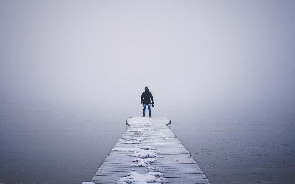 Морозное утро.