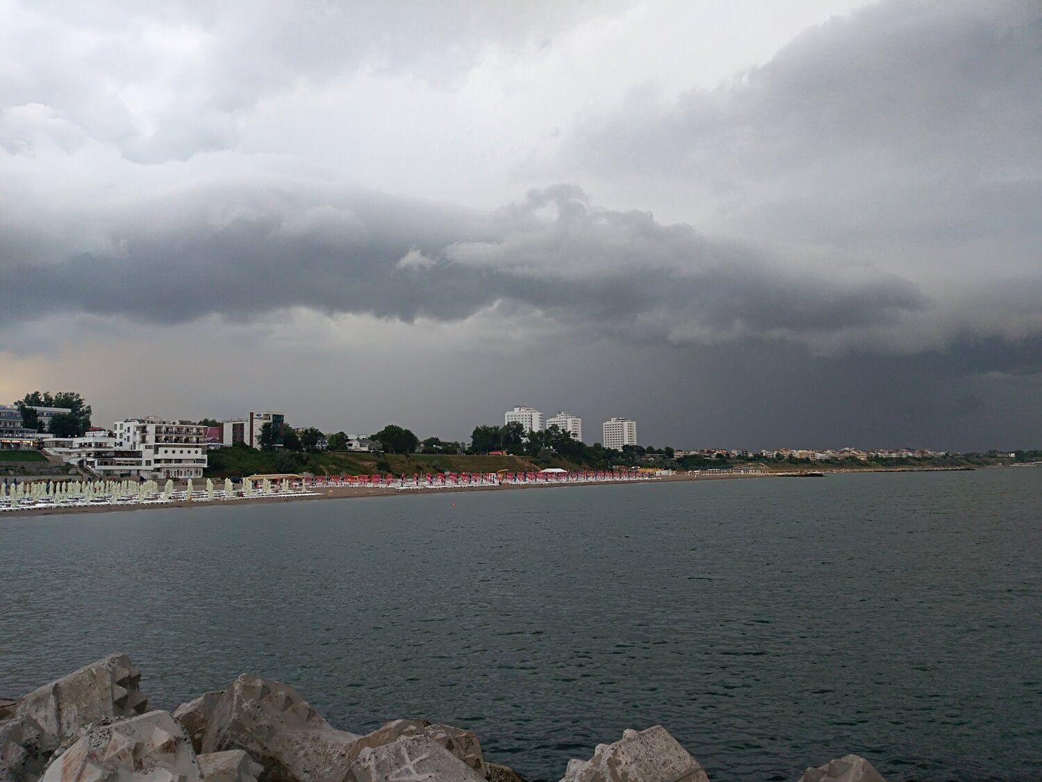 Clouds over the sea