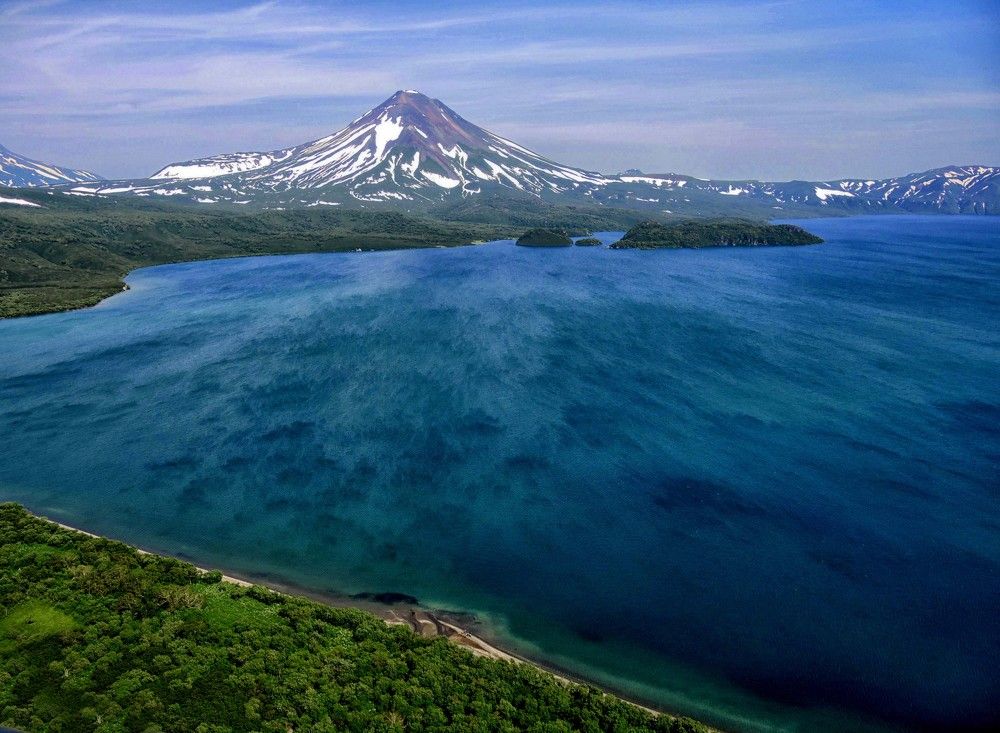 Курильское озеро с высоты птичьего полета