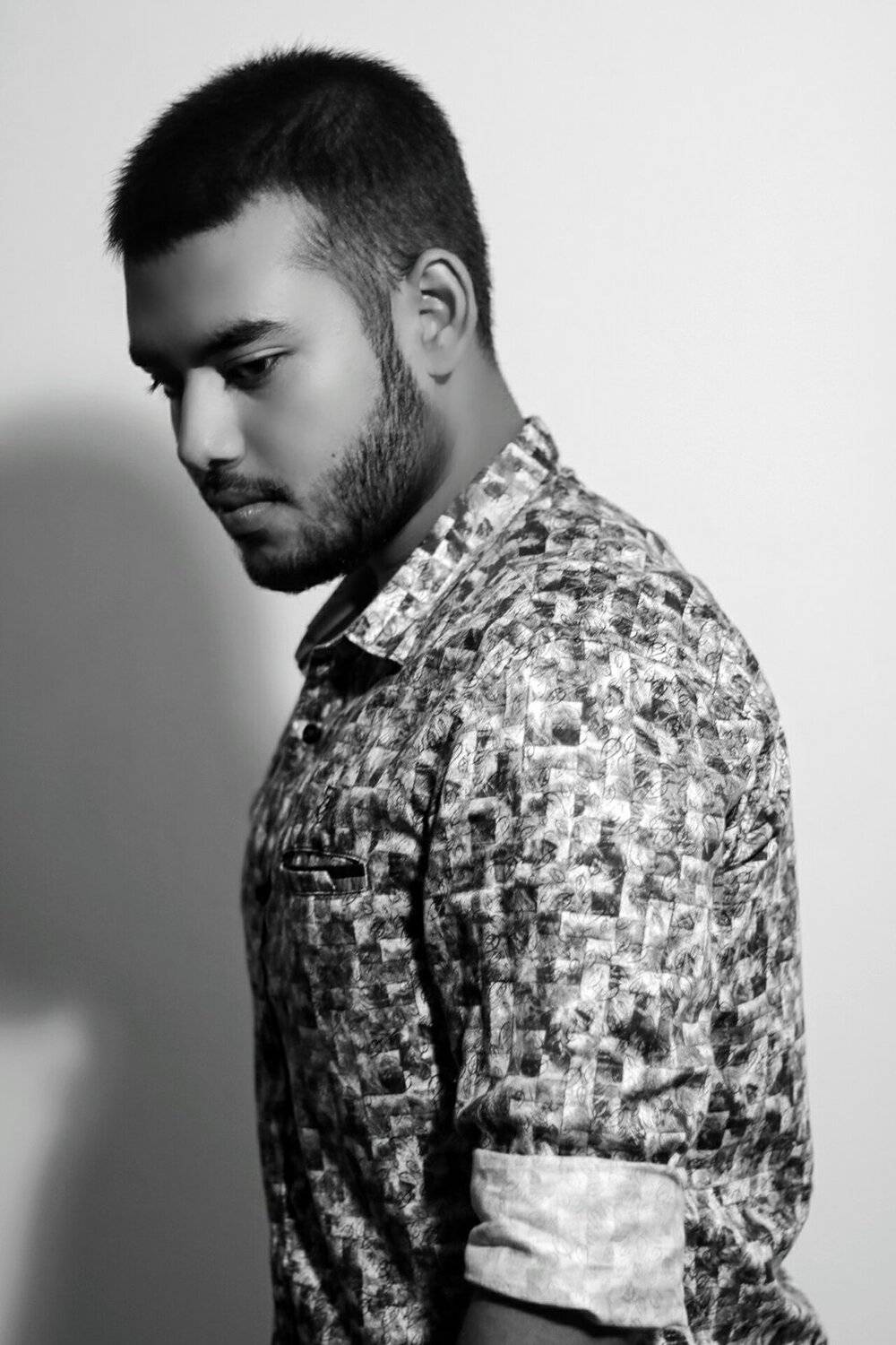 Black and white