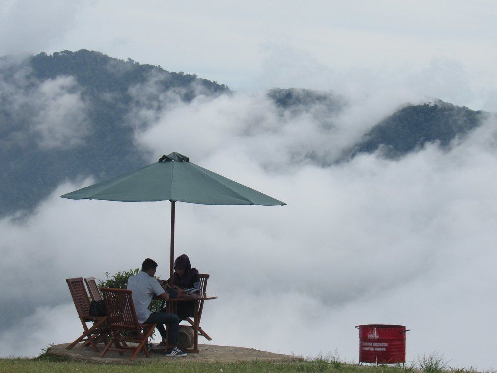FOG COVERED THE HILL
