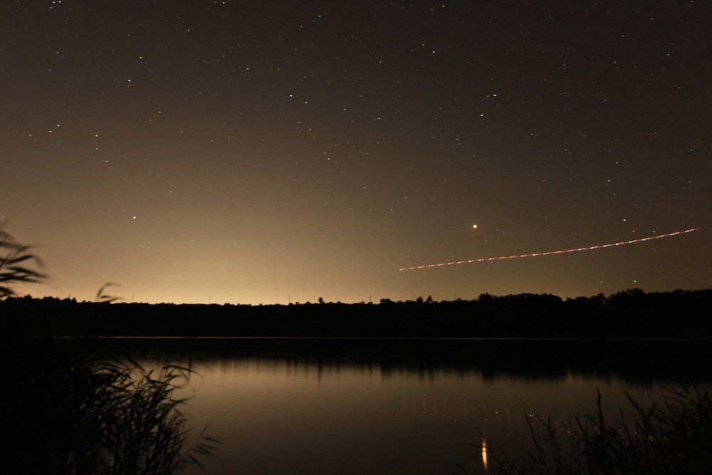 Ночная съемка у реки