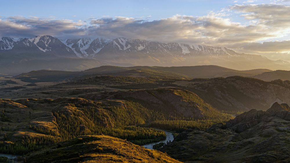 В лучах заката