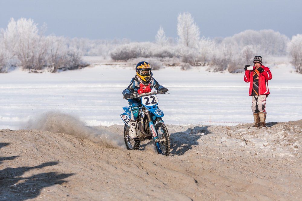Мотокросс зимой