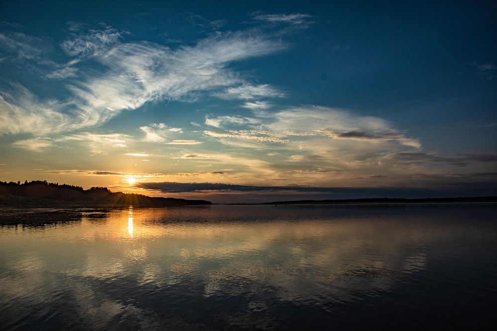 Вечер, закат....