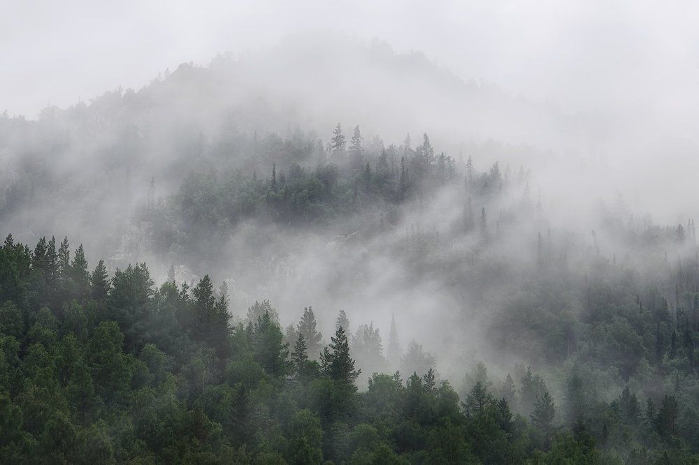 Облачное покрывало седого Инзера