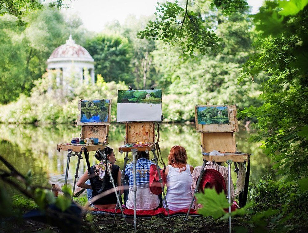 Художницы на плэнере