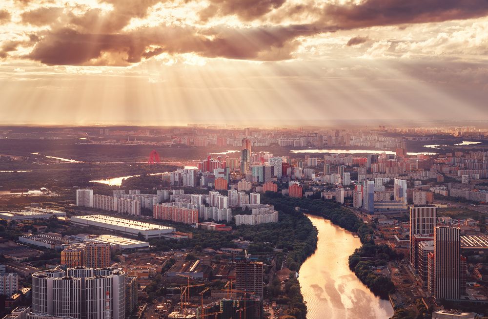Москва с высоты птичьего полета