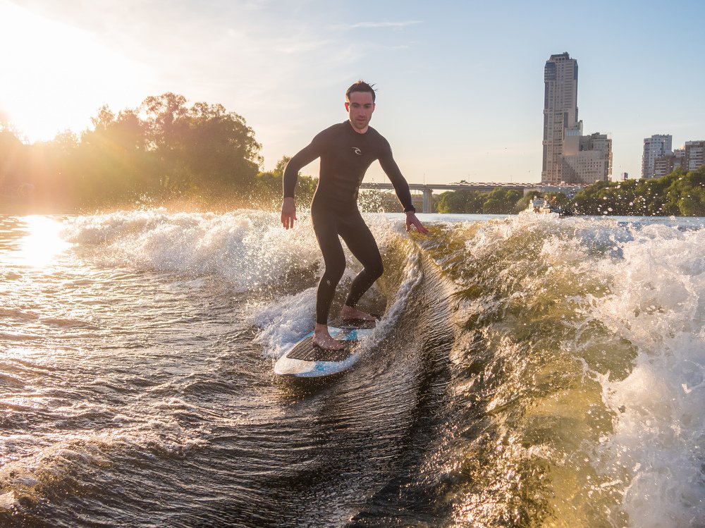Wakesurfing in Moscow