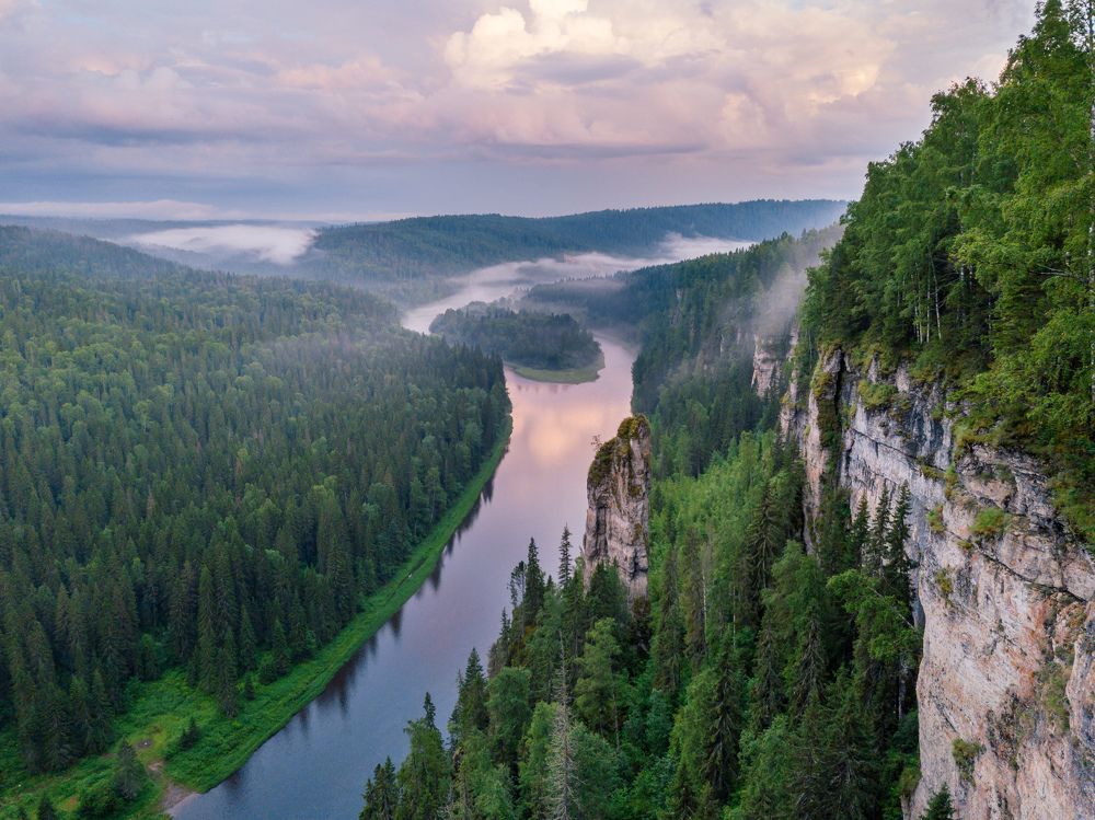 Usvinskie stolby in Perm region