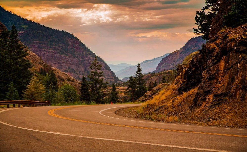 Endless Road with Clouds