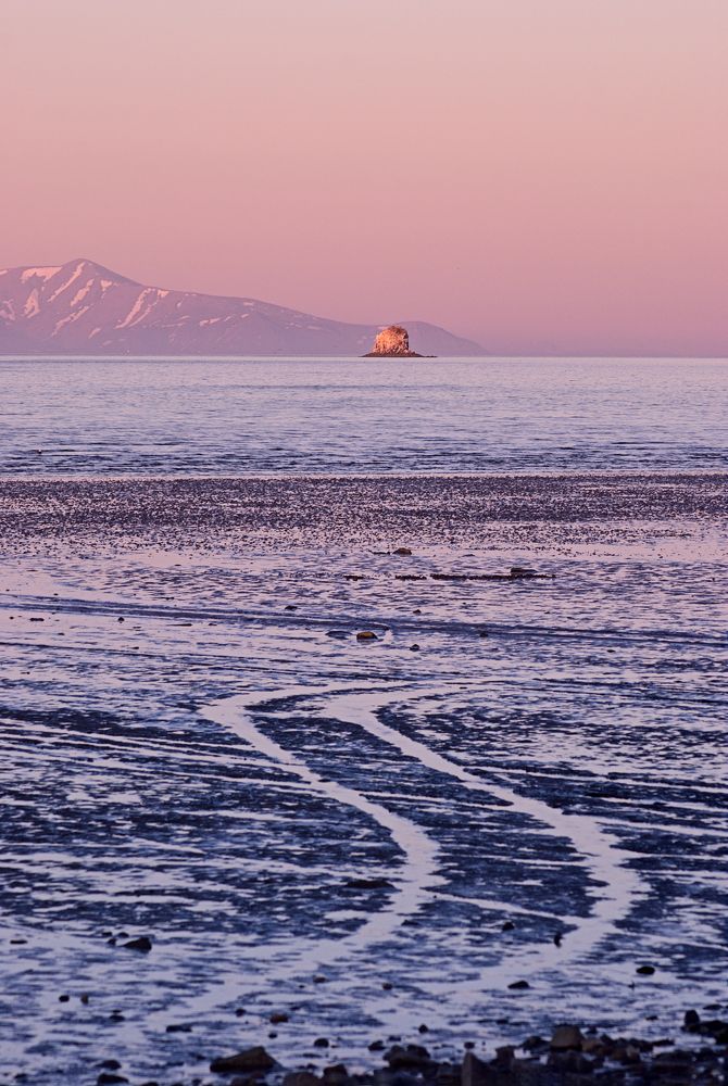 Монах на закате.
