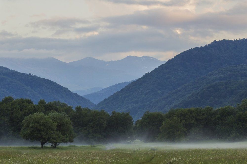 Тумманая дымка в долине Марухи
