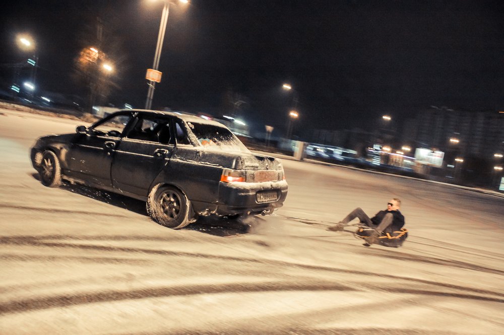 Снег, дрфит, подушка, веселье!